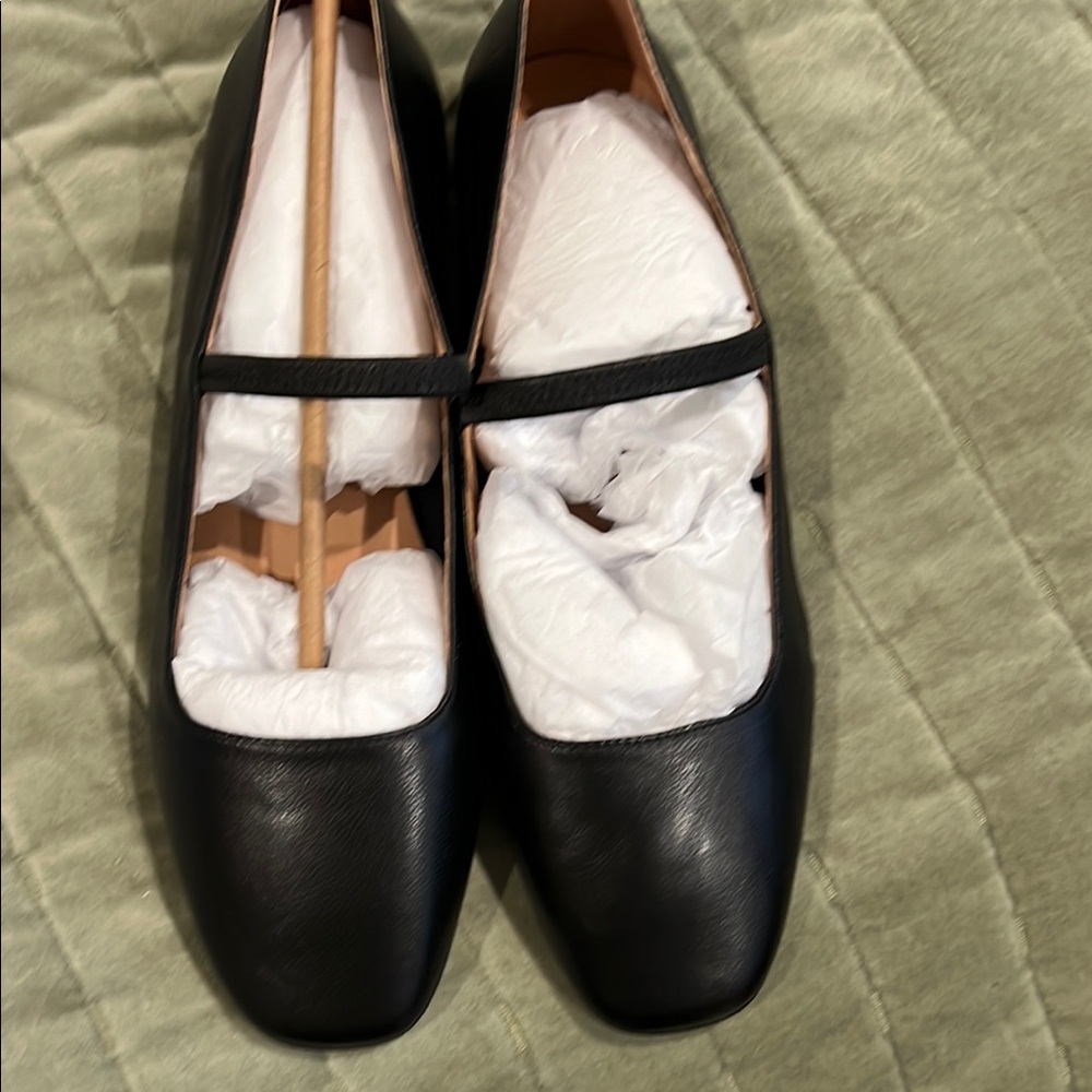 Madewell Black Greta Mary Jane flats size 11 NIB